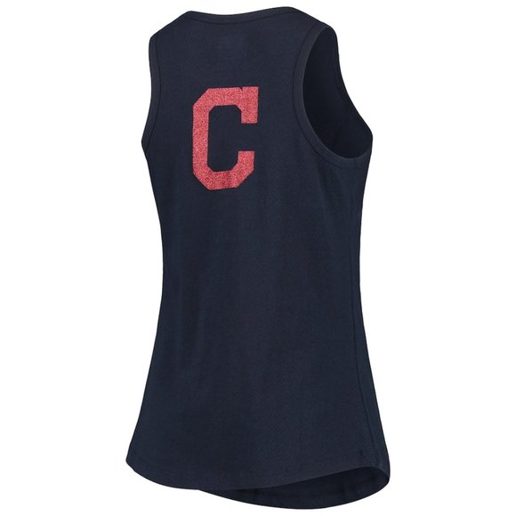 NWT Small Cleveland Indians New Era Women's Mesh Back Jersey Tank Top - Picture 4 of 5